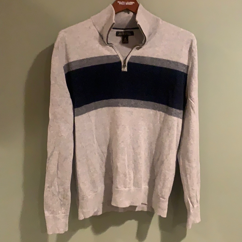 Banana republic M medium size grey premium cotton cashmere sweater sweatshirt